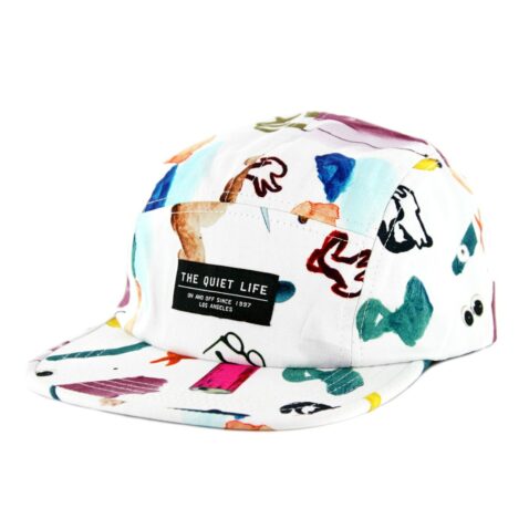 The Quiet Life Hoeckel 5 Panel Clipback Hat White