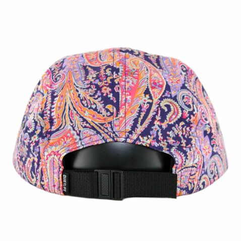 The Quiet Life Pastel Paisley 5 Panel Clipback Hat Pink