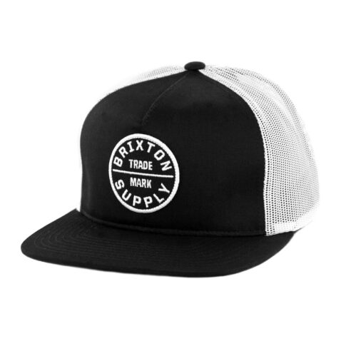 Brixton Oath III Mesh Snapback Hat Black