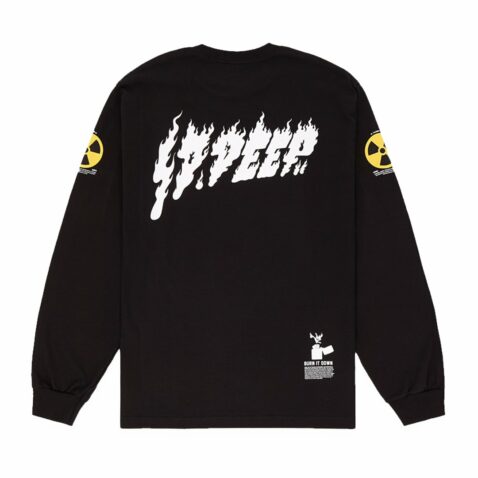 10 Deep Radiated Long Sleeve T-Shirt Black