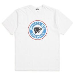 Brixton Forte Standard T-Shirt White Blue