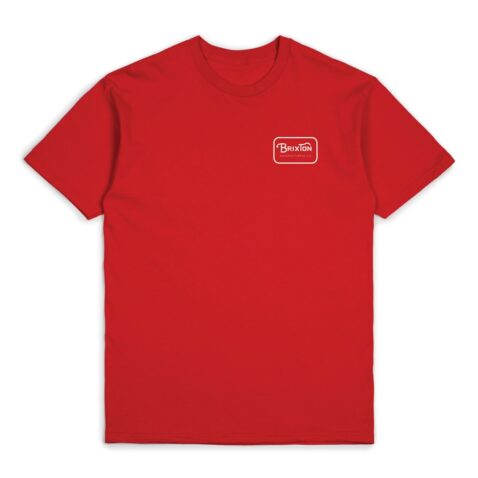 Brixton Grade T-Shirt Red White