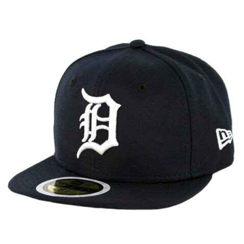 New Era 59Fifty Detroit Tigers 2019 Home Youth Authentic On Field Fitted Hat Dark Navy