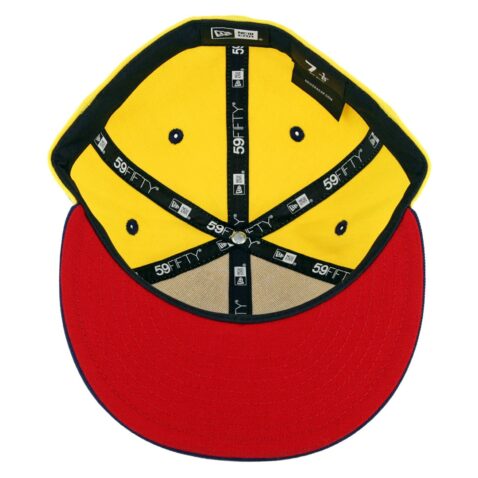 New Era 59Fifty Club America Official Fitted Hat Yellow Navy - Image 3