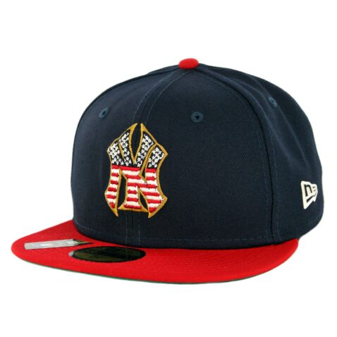 New Era 59Fifty New York Yankees July 4th 2019 Fitted Hat Dark Navy