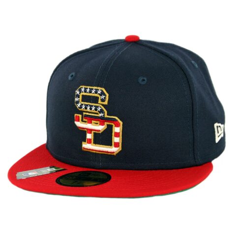 New Era 59Fifty San Diego Padres July 4th 2019 Fitted Hat Dark Navy