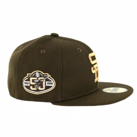 New Era 59Fifty San Diego Padres 50th Anniversary Fitted Hat Brown