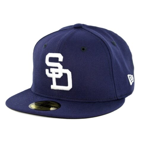 New Era 59Fifty San Diego Padres 50th Anniversary Fitted Hat Light Navy