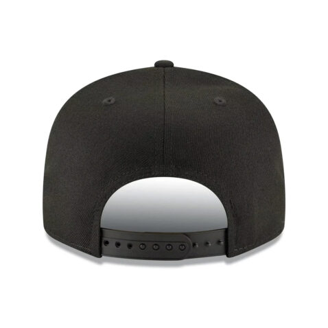 New Era 9Fifty San Diego Padres Basic Snapback Hat Black Blackout Rear