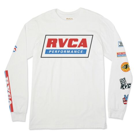 RVCA Indianapolis Long Sleeve T-Shirt White