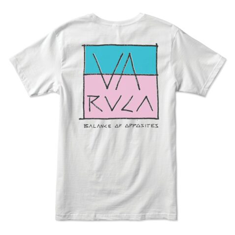 RVCA Split Scrawl T-Shirt White