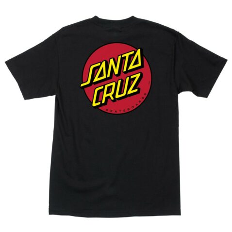 Santa Cruz Classic Dot Chest T-Shirt Black