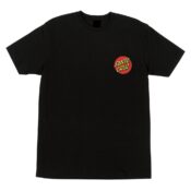 Santa Cruz Classic Dot Chest T-Shirt Black-Front