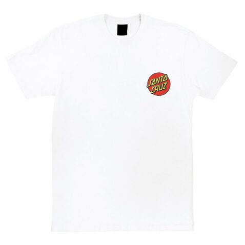 Santa Cruz Classic Dot Chest T-Shirt White