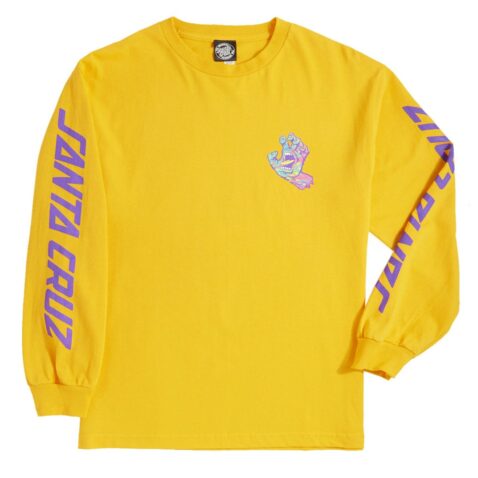 Santa Cruz Spill Hand Long Sleeve T-Shirt Gold