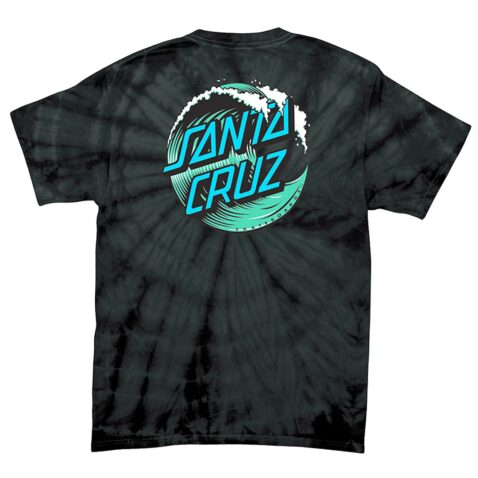 Santa Cruz Wave Dot T-Shirt Spider Black