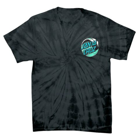 Santa Cruz Wave Dot T-Shirt Spider Black