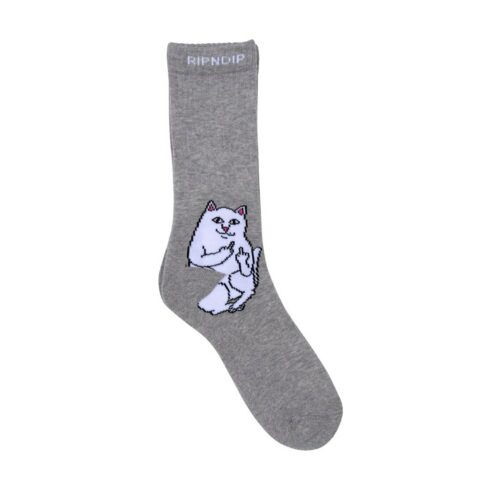 Rip N Dip Lord Nermal Socks Heather Grey