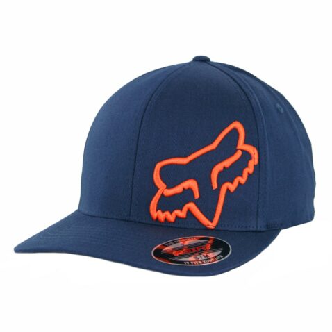 FOX Flex 45 Flexfit Hat Navy Orange