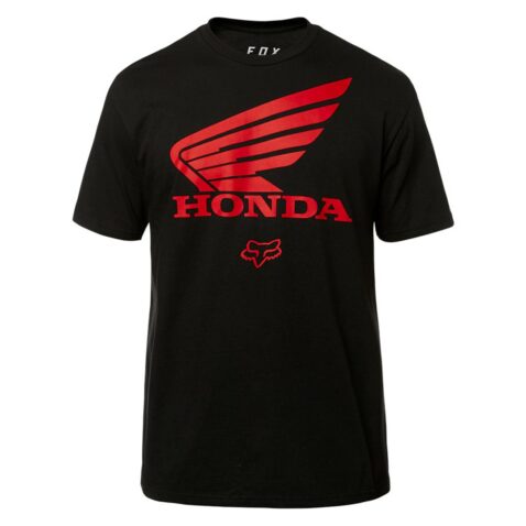 FOX Honda T-Shirt Black Red Honda Wing