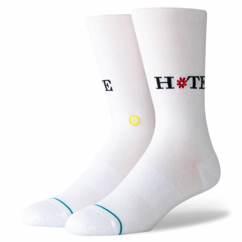 Stance Love Hate Flower Sock White