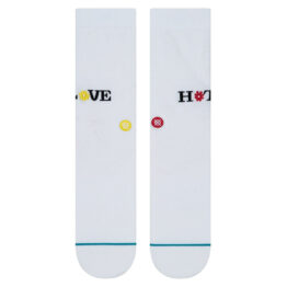 Stance Love Hate Flower Sock White