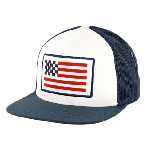 FOX Patriot Snapback Hat Navy White