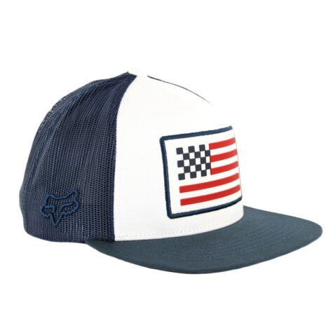 FOX Patriot Snapback Hat Navy White