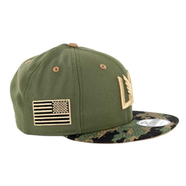 New Era 9Fifty Los Angeles Football Club Military Appreciation Snapback Hat Digi Camo - Side New Era 9Fifty Los Angeles Football Club Military Appreciation Snapback Hat Digi Camo - Side