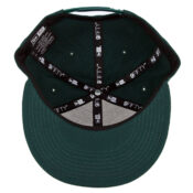New Era 9Fifty Plain Blank Snapback Dark Green - Inside