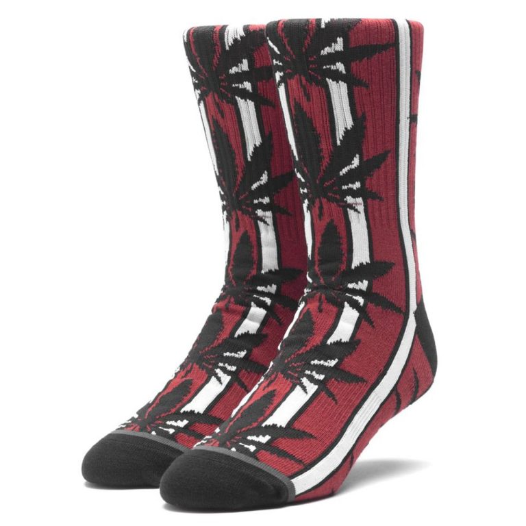 HUF Dexter Plantlife Sock Rose Wood Red