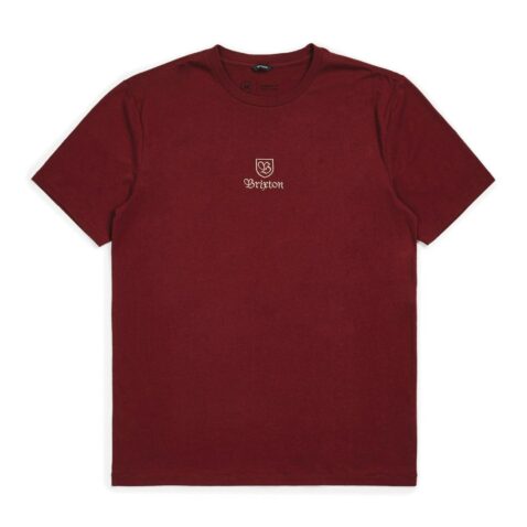Brixton Main Label II PRT T-Shirt Maroon