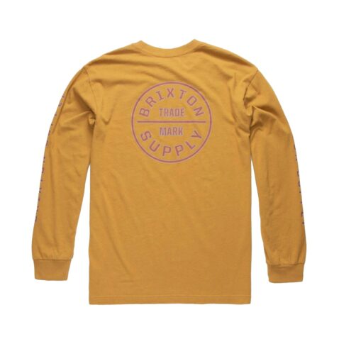 Brixton Oath IV STT Long Sleeve T-Shirt Maize