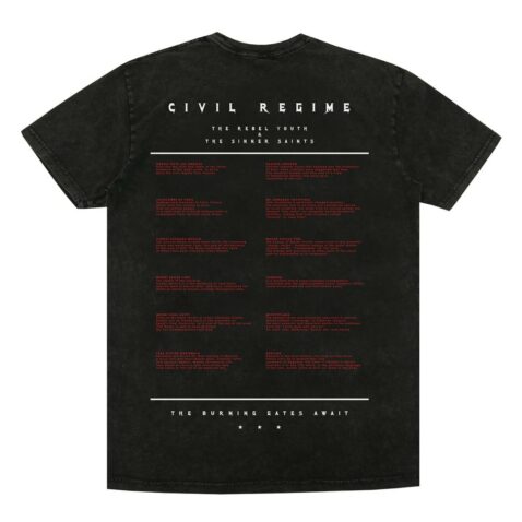 Civil Burning Gates T-Shirt Vintage Black
