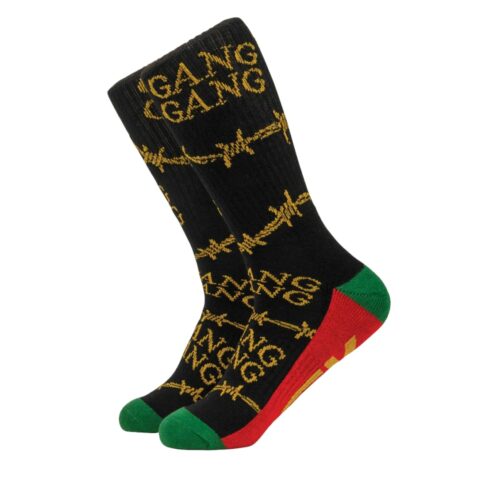 DGK Gang Gang Crew Sock Black
