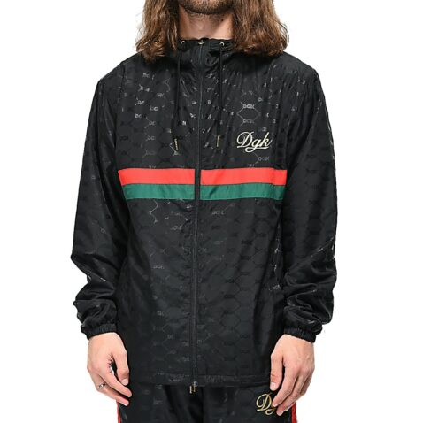 DGK Primo Custom Windbreaker Jacket Black