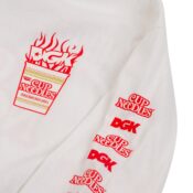 DGK x Cup Noodles Logo Long Sleeve T-Shirt White