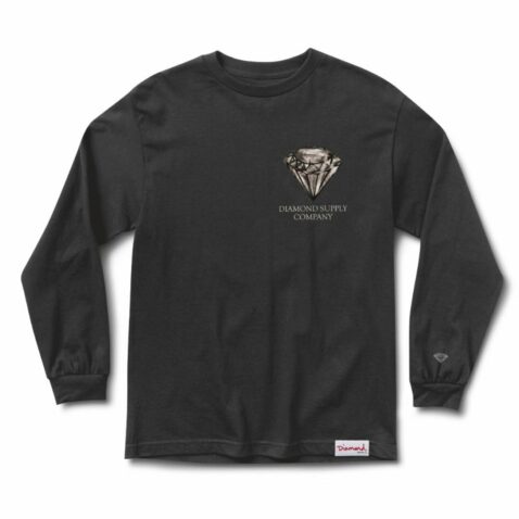 Diamond Supply Co Mining Long Sleeve T-Shirt Black