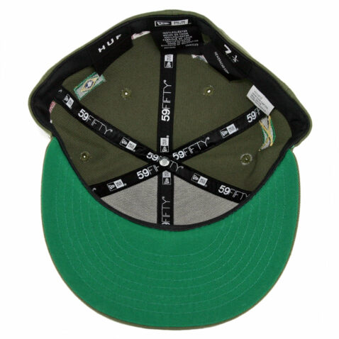 HUF World Tour New Era 59Fifty Fitted Hat Dried Herb