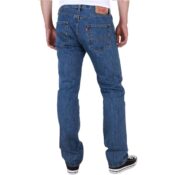 Levi's Original Fit 501 Jeans Dark Stonewash - Back