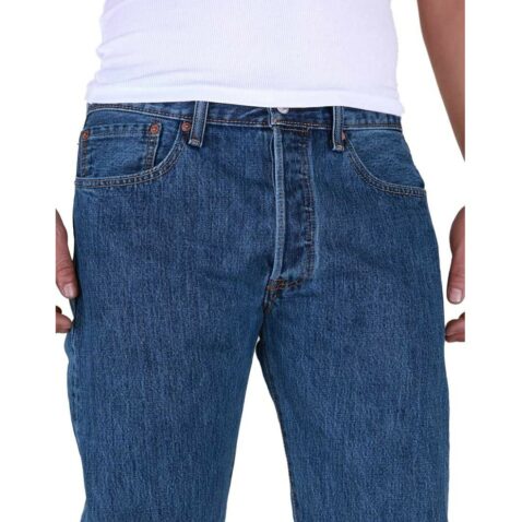 Levi's Original Fit 501 Jeans Dark Stonewash - Image 3