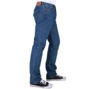 Levi's Original Fit 501 Jeans Dark Stonewash - Side