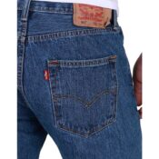 Levi's Original Fit 501 Jeans Dark Stonewash - Back