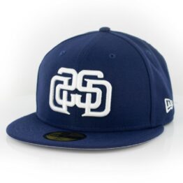 New Era 59Fifty San Diego Padres Disturb Mirror Fitted Hat Light Navy