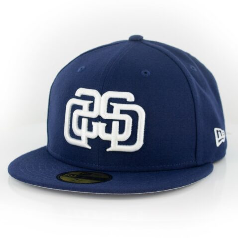 New Era 59Fifty San Diego Padres Disturb Mirror Fitted Hat Light Navy