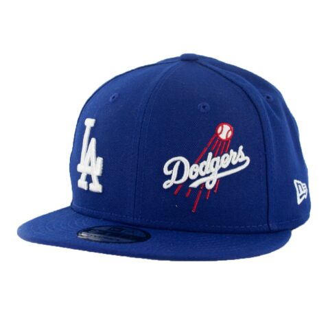 New Era 9Fifty Los Angeles Dodgers Logo Wrap Snapback Dark Royal