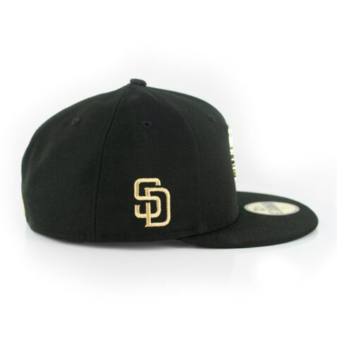 New Era 59Fifty San Diego Padres MNT State Fitted Hat Black
