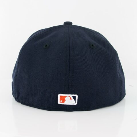 New Era 59Fifty San Diego Padres Sugar Skull Fitted Hat Dark Navy White Orange - Image 2