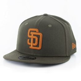 New Era 9Fifty San Diego Padres 1990 Snapback Hat Brown Orange