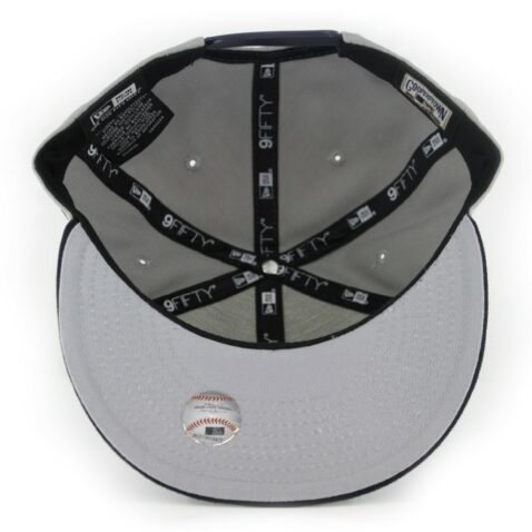 New Era 9Fifty San Diego Padres Wordmark Snapback Hat Grey Dark Navy